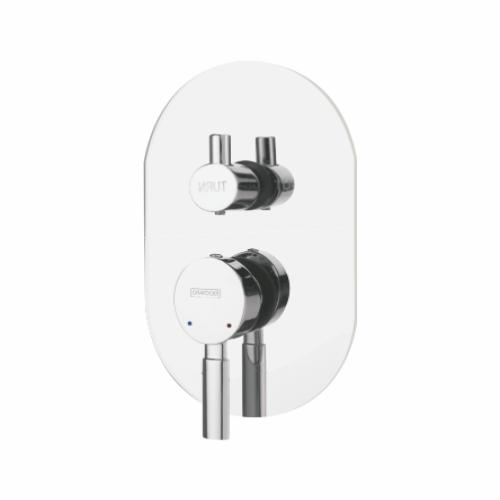 Single Lever Concealed Mixer & Diverter Three Inlet Chrome